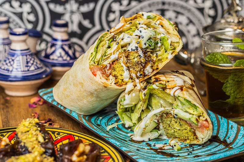 Sesam-Falafel Wrap