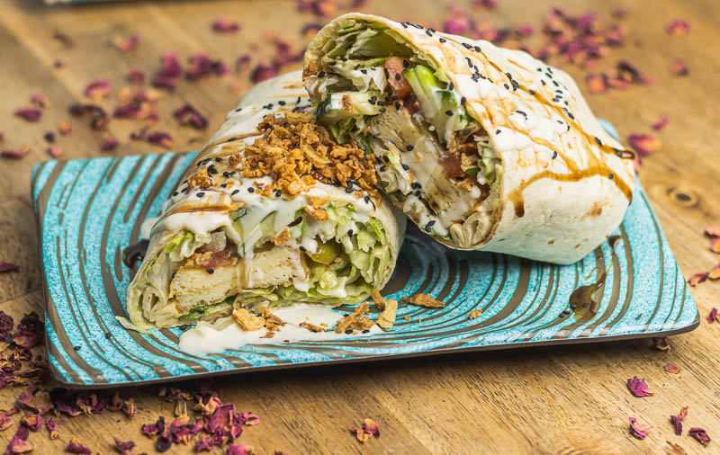 Zitrone-Hähnchen Wrap